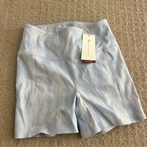 Travis Mathew Women's Light Blue Tie-Dye Athletic Shorts size xs